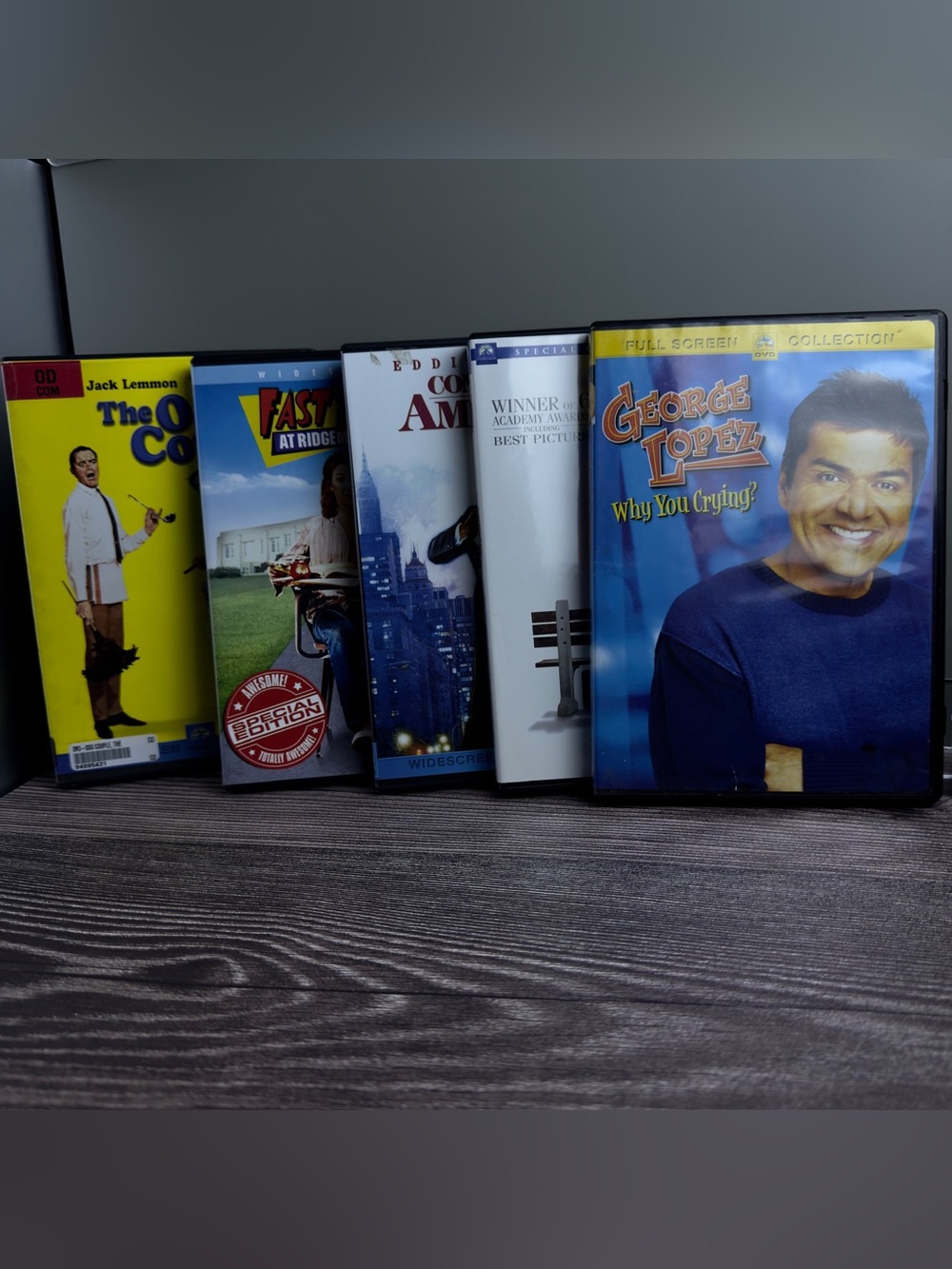 5-Movie DVD Lot – Forrest Gump, Coming to America, Fast Times, Odd Couple, Lopez